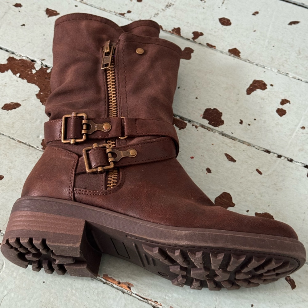 B52 City Bullboxer Size EU 38 #B52 Mid Calf Combat Boots, Brown